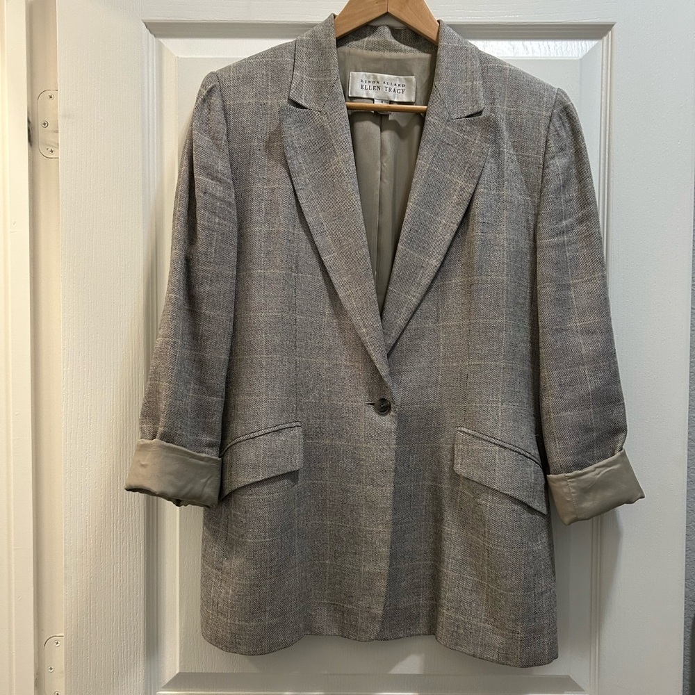 Gorgeous Linda Allard Ellen Tracy Silk Linen size 10